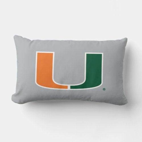 University of Miami U Lumbar Pillow