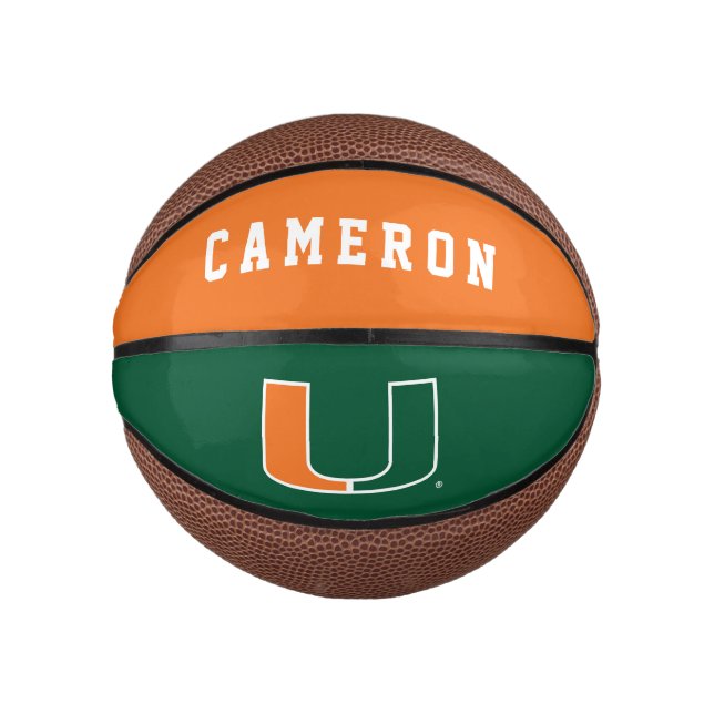 University of Miami U Mini Basketball (Front)