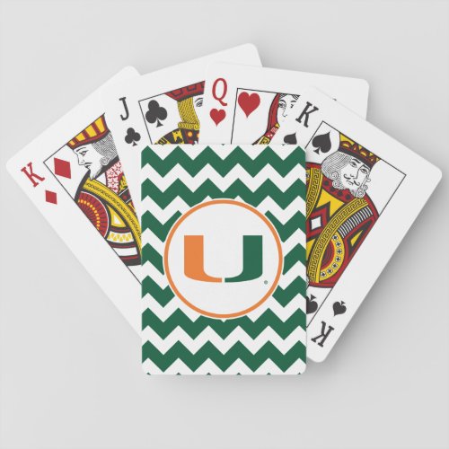 University of Miami U Playing Cards