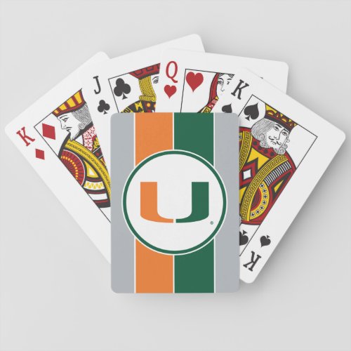 University of Miami U Poker Cards