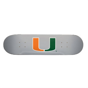 University of Miami U Skateboard Deck