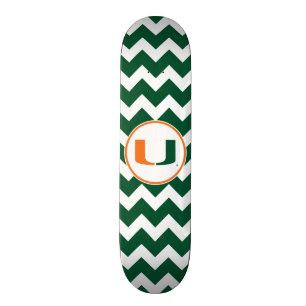 University of Miami U Skateboard Deck