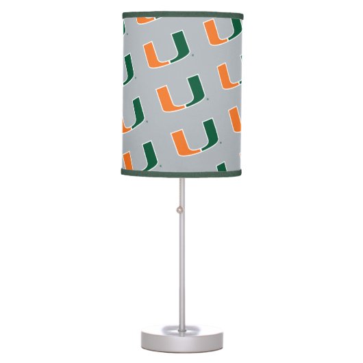 University of Miami U Table Lamp (Front)