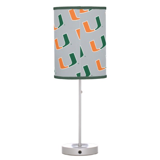 University of Miami U Table Lamp (Back)