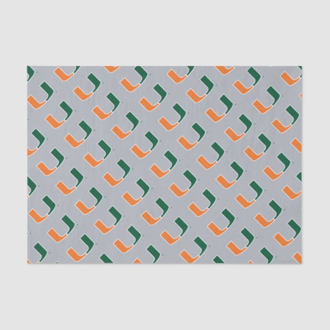 University of Miami U Tissue Paper (Front)