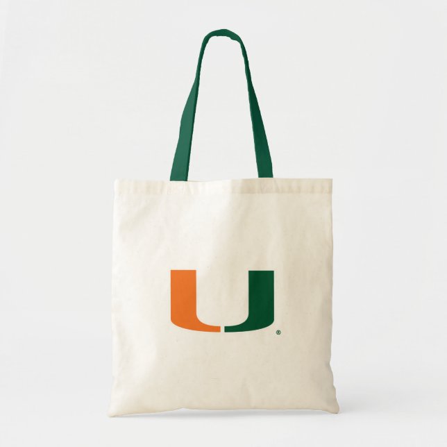 University of Miami U Tote Bag (Front)