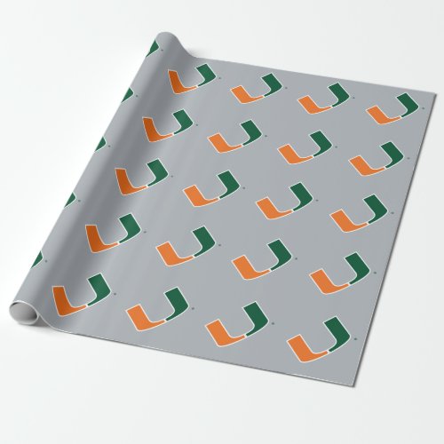 University of Miami U Wrapping Paper