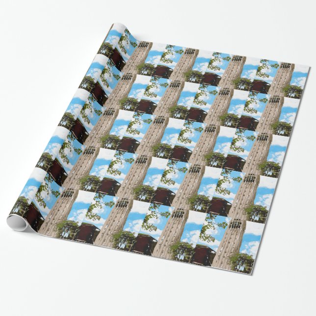 University of Michigan Tower Abstract Wrapping Paper (Unrolled)