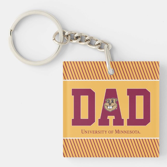 University of Minnesota Dad Keychain (Front)