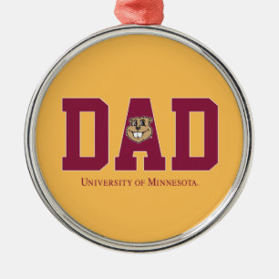 University of Minnesota Dad Metal Ornament