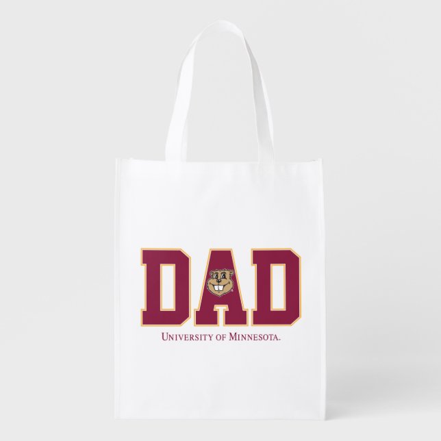 University of Minnesota Dad Reusable Grocery Bag (Front)