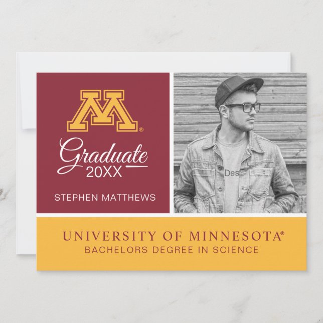 University of Minnesota Graduate Invitation (Front)