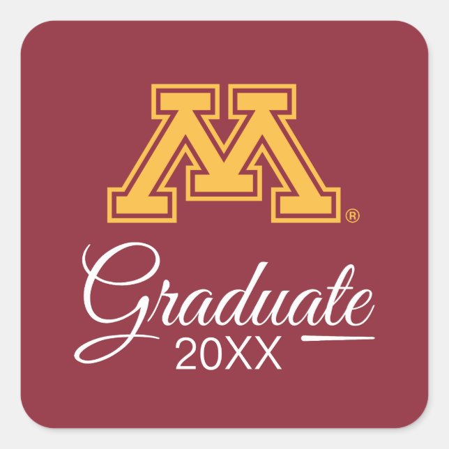 University of Minnesota Graduate Square Sticker (Front)