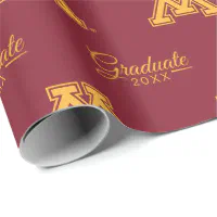 University of Minnesota Gift Wrapping Paper Team Logo PSG