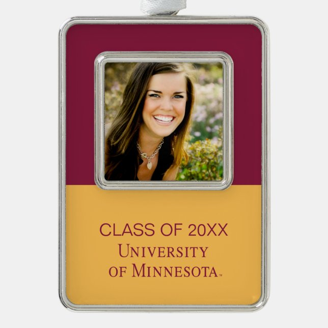 University of Minnesota Graduation Christmas Ornament (Front)