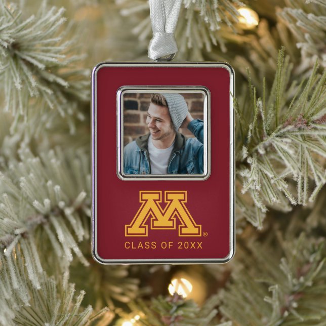 University of Minnesota Holiday Pattern Christmas Ornament (Tree)
