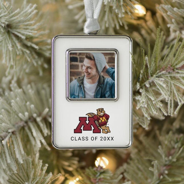 University of Minnesota Holiday Pattern Christmas Ornament (Tree)