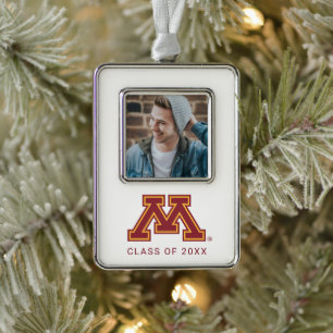 University of Minnesota Holiday Pattern Christmas Ornament