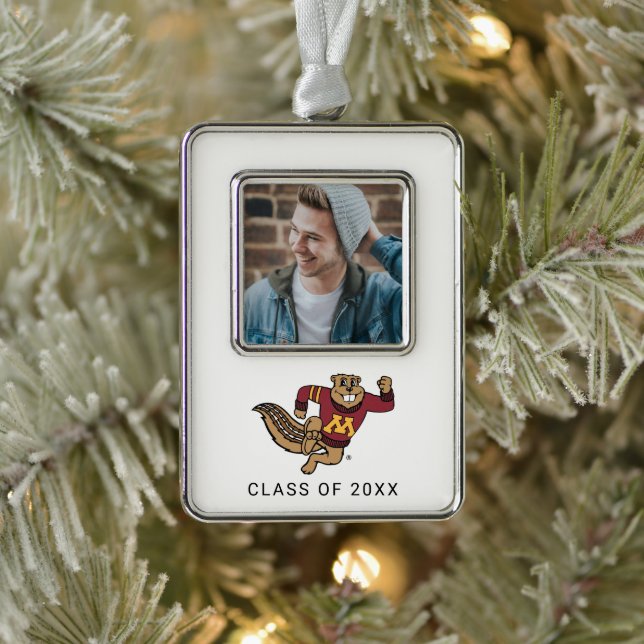 University of Minnesota Holiday Pattern Christmas Ornament (Tree)
