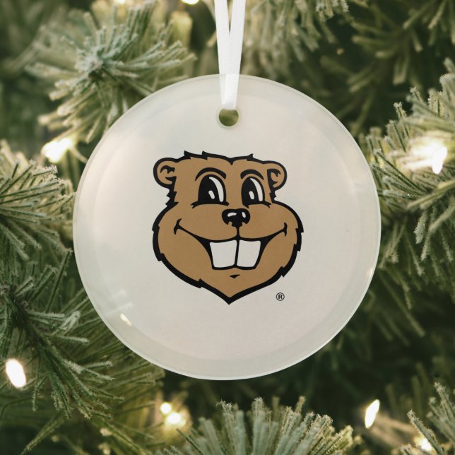 University of Minnesota Holiday Pattern Glass Ornament (Insitu)