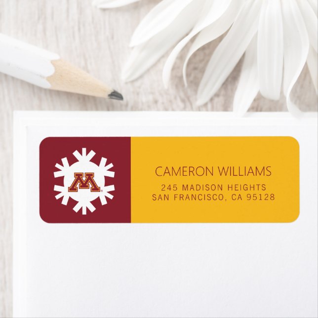 University of Minnesota Holiday Pattern Label (Insitu)