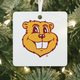 University of Minnesota Holiday Pattern Metal Ornament