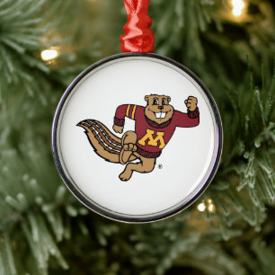 University of Minnesota Holiday Pattern Metal Ornament