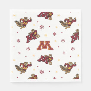 University of Minnesota Holiday Pattern Napkins