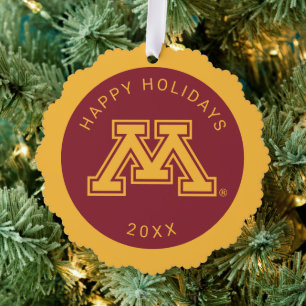 University of Minnesota Holiday Pattern Ornament Card