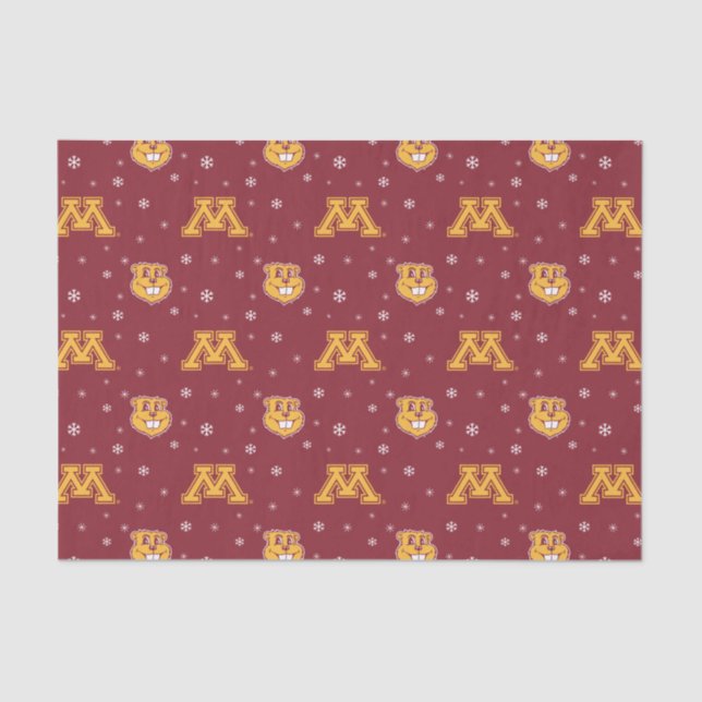 University of Minnesota Holiday Pattern Tissue Paper (Front)