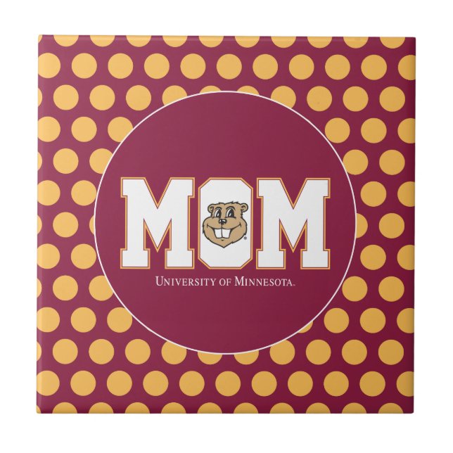 University of Minnesota Mom Ceramic Tile (Front)