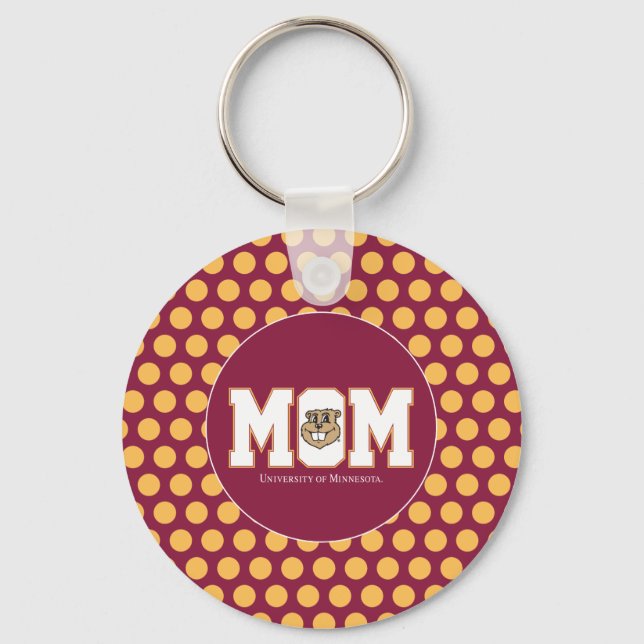 University of Minnesota Mom Keychain (Front)