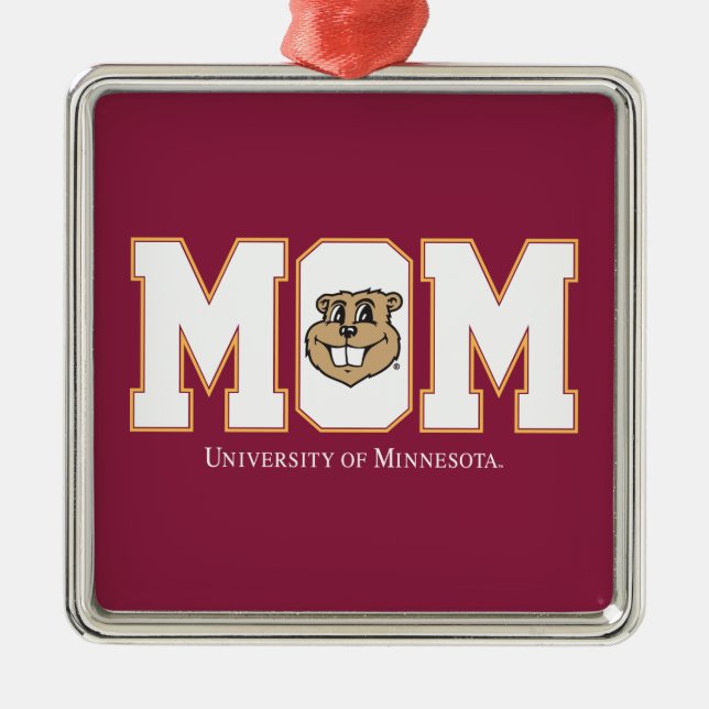 University of Minnesota Mom Metal Ornament (Front)