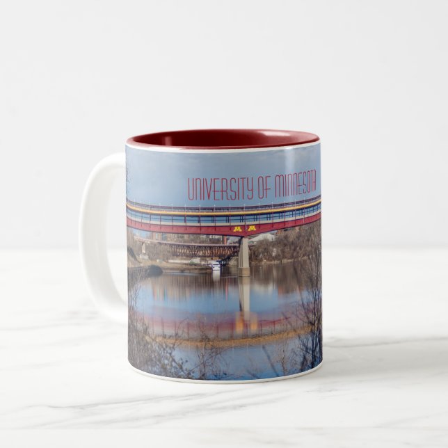 University of Minnesota Pedestrian Bridge Mug (Front Left)