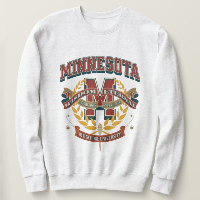 University of Minnesota state vintage  Sweatshirt (Design Front)