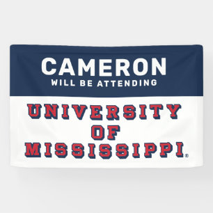 University of Mississippi Block Type Banner