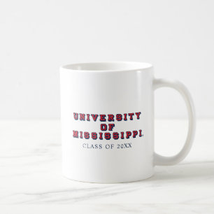 University of Mississippi Block Type Coffee Mug
