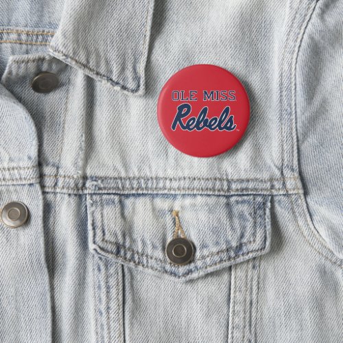 University of Mississippi  Ole Miss Rebels 2 Button