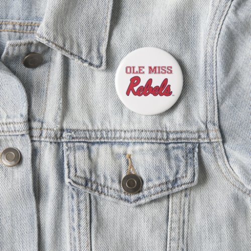 University of Mississippi  Ole Miss Rebels Button