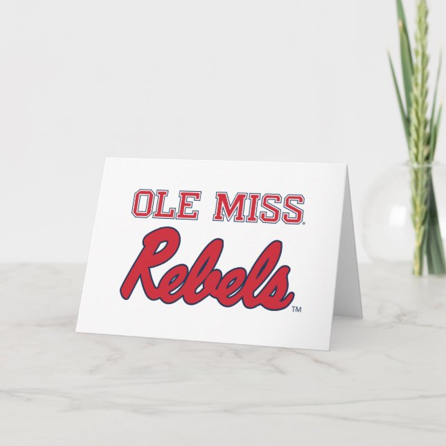 University of Mississippi | Ole Miss Rebels Card (Front)