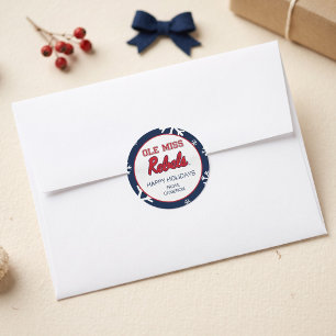 University of Mississippi   Ole Miss Rebels Classic Round Sticker