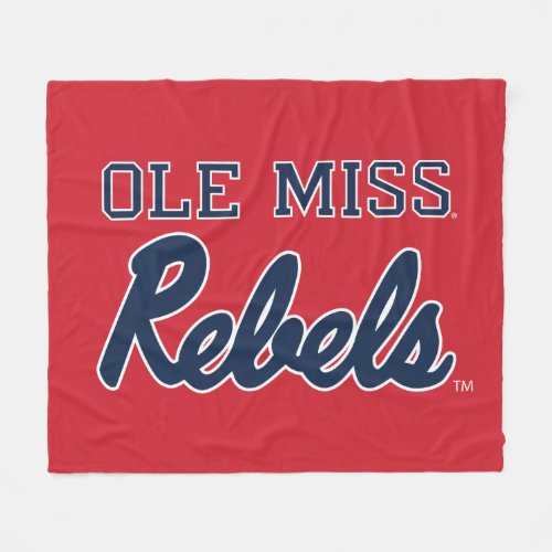 University of Mississippi  Ole Miss Rebels Fleece Blanket