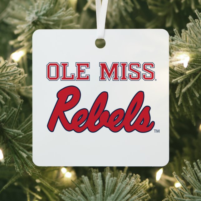 University of Mississippi | Ole Miss Rebels Metal Ornament (Insitu)