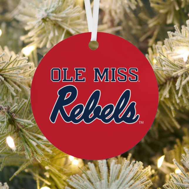 University of Mississippi | Ole Miss Rebels Metal Ornament (Insitu)