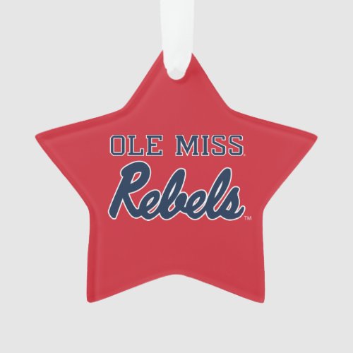 University of Mississippi  Ole Miss Rebels Ornament