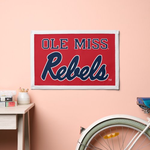 University of Mississippi  Ole Miss Rebels Pennant
