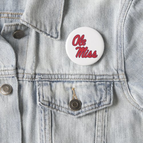 University of Mississippi  Ole Miss Script 2 Button