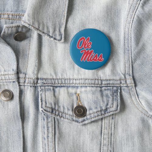 University of Mississippi  Ole Miss Script 3 Button