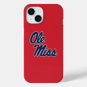 University of Mississippi   Ole Miss Script iPhone 15 Case