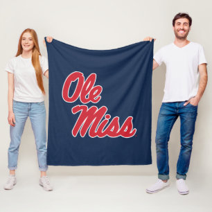 University of Mississippi Ole Miss Script Fleece Blanket